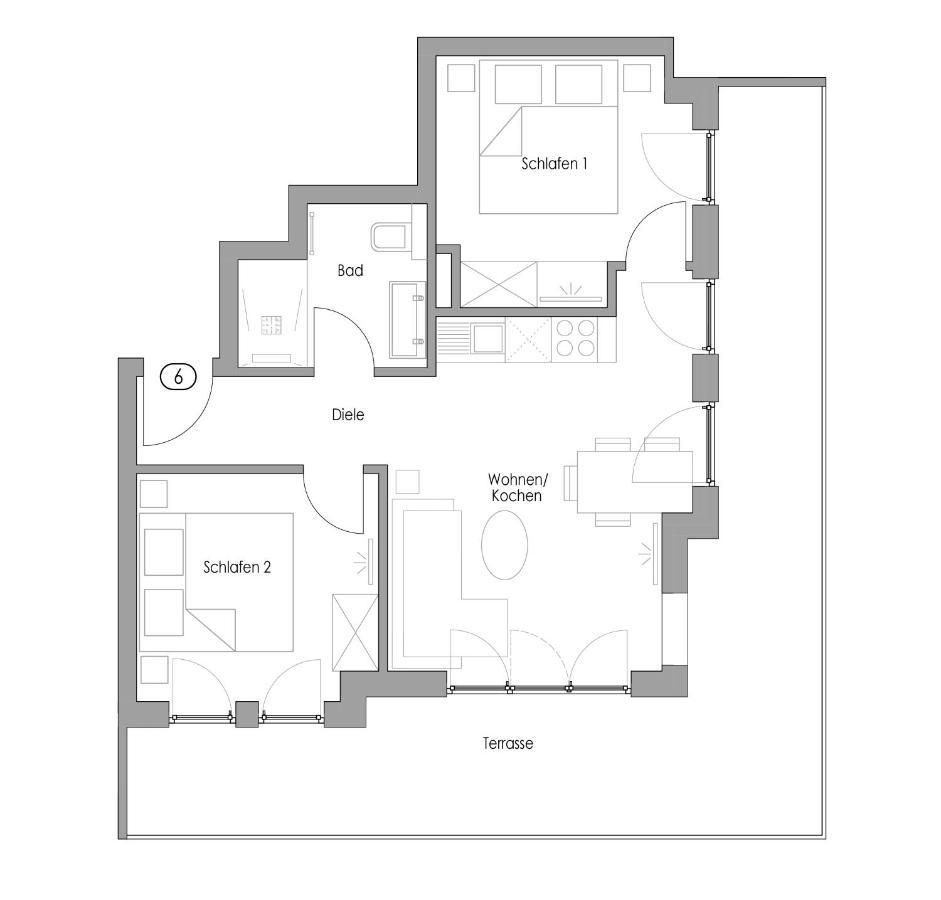 노르데메이 Haus Insulaner Tolle 6 아파트 외부 사진